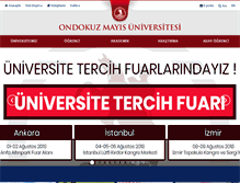 Tablet Screenshot of omu.edu.tr